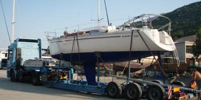 Sailboat transport Elan 333